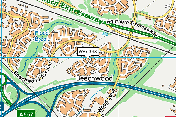 WA7 3HX map - OS VectorMap District (Ordnance Survey) WA7 3HX map - OS VectorMap District (Ordnance Survey)