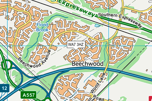 WA7 3HZ map - OS VectorMap District (Ordnance Survey) WA7 3HZ map - OS VectorMap District (Ordnance Survey)