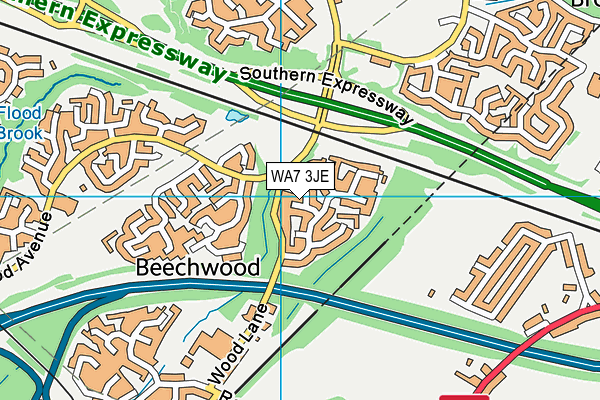 WA7 3JE map - OS VectorMap District (Ordnance Survey) WA7 3JE map - OS VectorMap District (Ordnance Survey)