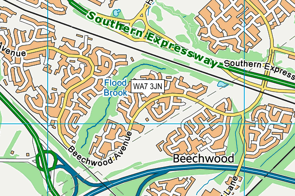WA7 3JN map - OS VectorMap District (Ordnance Survey) WA7 3JN map - OS VectorMap District (Ordnance Survey)