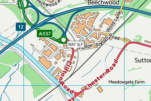 WA7 3LF map - OS VectorMap District (Ordnance Survey) WA7 3LF map - OS VectorMap District (Ordnance Survey)
