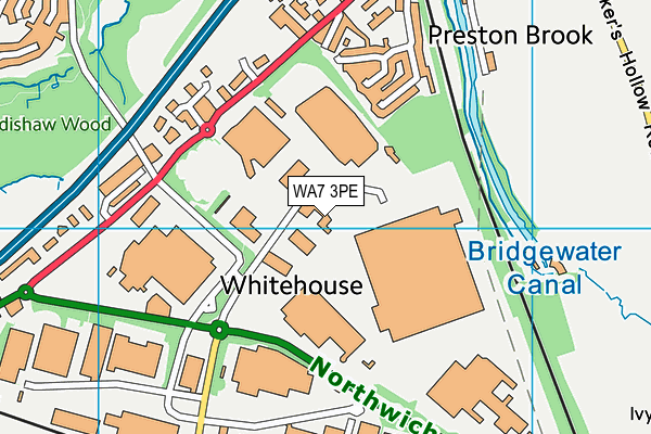 WA7 3PE map - OS VectorMap District (Ordnance Survey) WA7 3PE map - OS VectorMap District (Ordnance Survey)