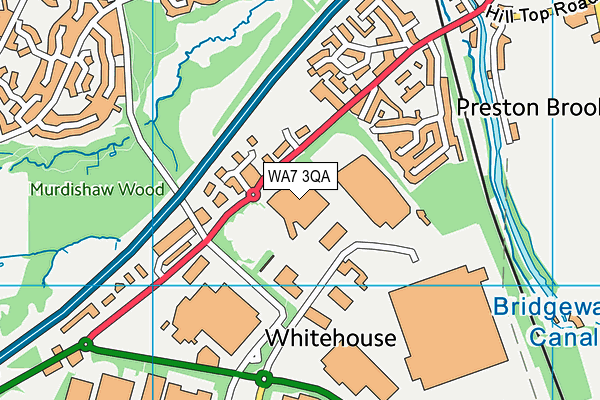 WA7 3QA map - OS VectorMap District (Ordnance Survey) WA7 3QA map - OS VectorMap District (Ordnance Survey)