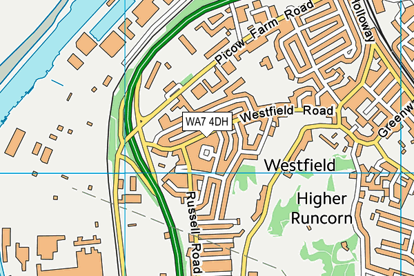 WA7 4DH map - OS VectorMap District (Ordnance Survey) WA7 4DH map - OS VectorMap District (Ordnance Survey)
