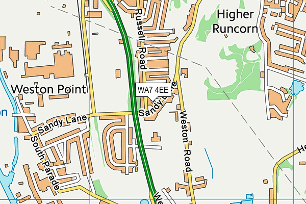 WA7 4EE map - OS VectorMap District (Ordnance Survey) WA7 4EE map - OS VectorMap District (Ordnance Survey)
