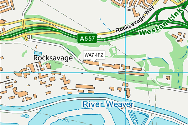 WA7 4FZ map - OS VectorMap District (Ordnance Survey) WA7 4FZ map - OS VectorMap District (Ordnance Survey)