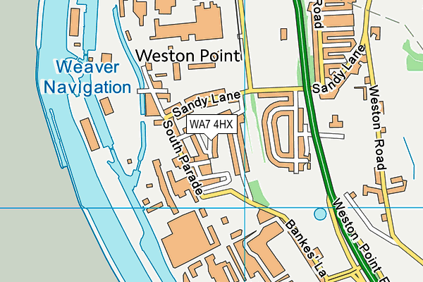 WA7 4HX map - OS VectorMap District (Ordnance Survey) WA7 4HX map - OS VectorMap District (Ordnance Survey)