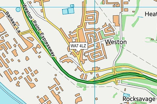 WA7 4LZ map - OS VectorMap District (Ordnance Survey) WA7 4LZ map - OS VectorMap District (Ordnance Survey)