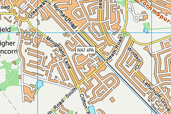 WA7 4PA map - OS VectorMap District (Ordnance Survey) WA7 4PA map - OS VectorMap District (Ordnance Survey)