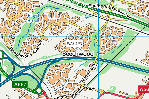 WA7 4PN map - OS VectorMap District (Ordnance Survey) WA7 4PN map - OS VectorMap District (Ordnance Survey)