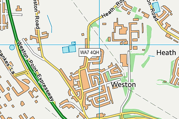 WA7 4QH map - OS VectorMap District (Ordnance Survey) WA7 4QH map - OS VectorMap District (Ordnance Survey)