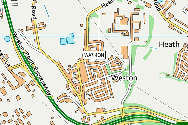 WA7 4QN map - OS VectorMap District (Ordnance Survey) WA7 4QN map - OS VectorMap District (Ordnance Survey)