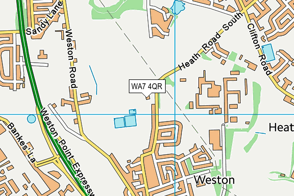 WA7 4QR map - OS VectorMap District (Ordnance Survey) WA7 4QR map - OS VectorMap District (Ordnance Survey)