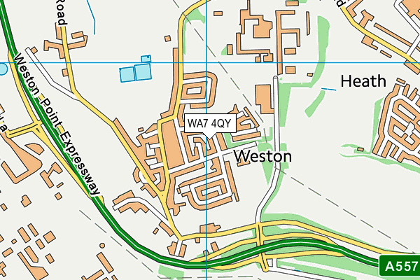 WA7 4QY map - OS VectorMap District (Ordnance Survey) WA7 4QY map - OS VectorMap District (Ordnance Survey)