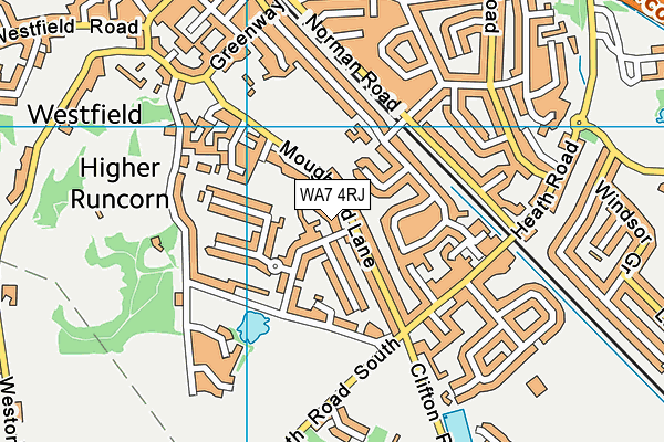 WA7 4RJ map - OS VectorMap District (Ordnance Survey) WA7 4RJ map - OS VectorMap District (Ordnance Survey)