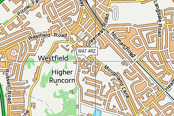 WA7 4RZ map - OS VectorMap District (Ordnance Survey) WA7 4RZ map - OS VectorMap District (Ordnance Survey)