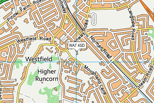 WA7 4SD map - OS VectorMap District (Ordnance Survey) WA7 4SD map - OS VectorMap District (Ordnance Survey)