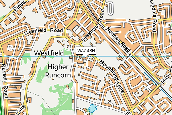 WA7 4SH map - OS VectorMap District (Ordnance Survey) WA7 4SH map - OS VectorMap District (Ordnance Survey)