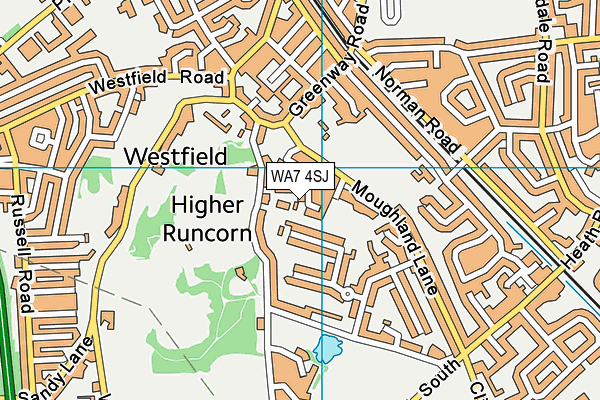WA7 4SJ map - OS VectorMap District (Ordnance Survey) WA7 4SJ map - OS VectorMap District (Ordnance Survey)