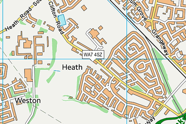WA7 4SZ map - OS VectorMap District (Ordnance Survey) WA7 4SZ map - OS VectorMap District (Ordnance Survey)