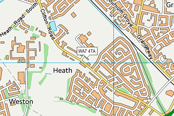 WA7 4TA map - OS VectorMap District (Ordnance Survey) WA7 4TA map - OS VectorMap District (Ordnance Survey)