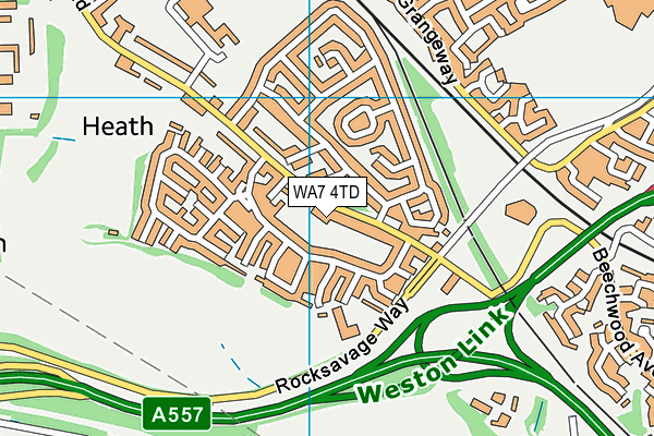 WA7 4TD map - OS VectorMap District (Ordnance Survey) WA7 4TD map - OS VectorMap District (Ordnance Survey)