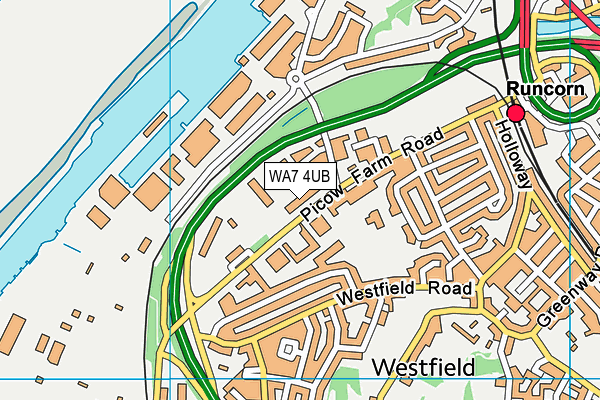 WA7 4UB map - OS VectorMap District (Ordnance Survey) WA7 4UB map - OS VectorMap District (Ordnance Survey)