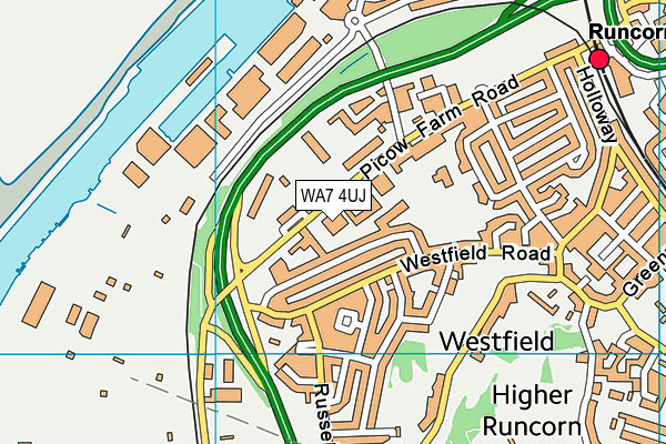 WA7 4UJ map - OS VectorMap District (Ordnance Survey) WA7 4UJ map - OS VectorMap District (Ordnance Survey)