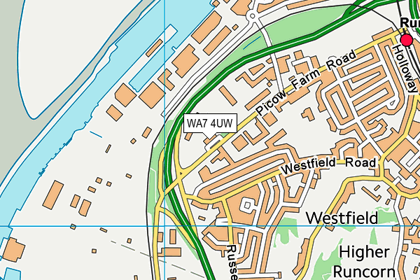WA7 4UW map - OS VectorMap District (Ordnance Survey) WA7 4UW map - OS VectorMap District (Ordnance Survey)