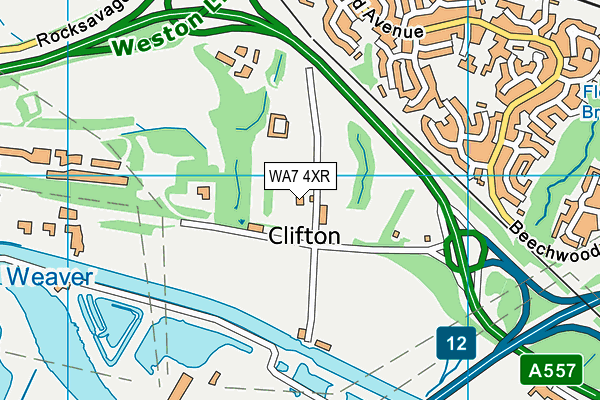 WA7 4XR map - OS VectorMap District (Ordnance Survey) WA7 4XR map - OS VectorMap District (Ordnance Survey)