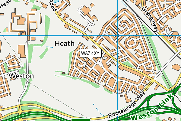 WA7 4XY map - OS VectorMap District (Ordnance Survey) WA7 4XY map - OS VectorMap District (Ordnance Survey)