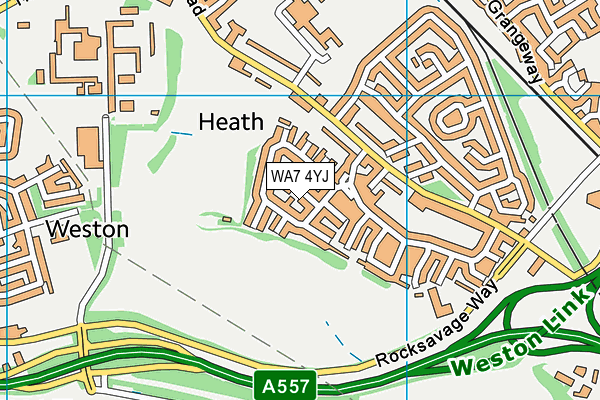 WA7 4YJ map - OS VectorMap District (Ordnance Survey) WA7 4YJ map - OS VectorMap District (Ordnance Survey)