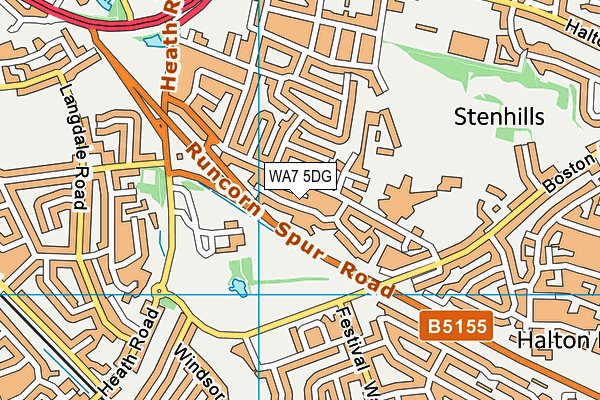 WA7 5DG map - OS VectorMap District (Ordnance Survey) WA7 5DG map - OS VectorMap District (Ordnance Survey)