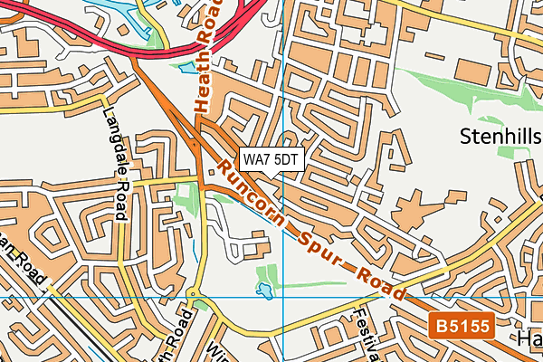 WA7 5DT map - OS VectorMap District (Ordnance Survey) WA7 5DT map - OS VectorMap District (Ordnance Survey)