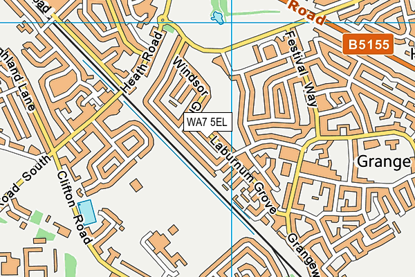 WA7 5EL map - OS VectorMap District (Ordnance Survey) WA7 5EL map - OS VectorMap District (Ordnance Survey)