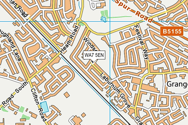 WA7 5EN map - OS VectorMap District (Ordnance Survey) WA7 5EN map - OS VectorMap District (Ordnance Survey)
