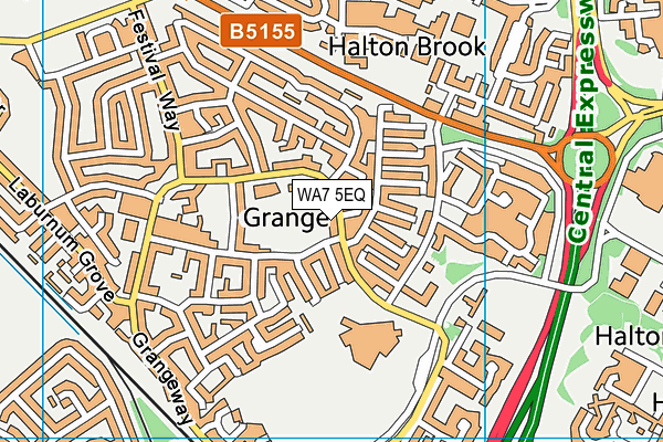 WA7 5EQ map - OS VectorMap District (Ordnance Survey) WA7 5EQ map - OS VectorMap District (Ordnance Survey)