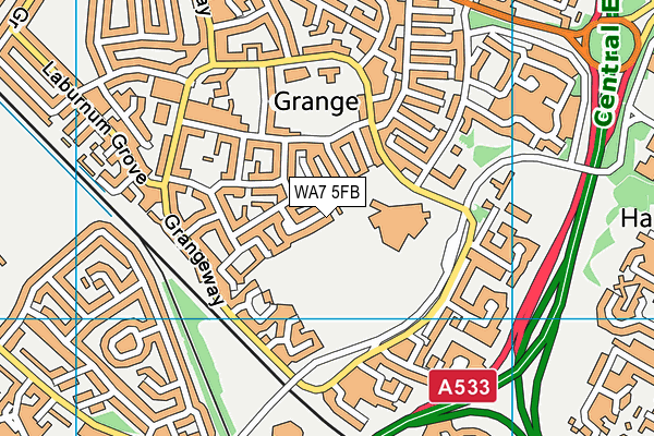 WA7 5FB map - OS VectorMap District (Ordnance Survey) WA7 5FB map - OS VectorMap District (Ordnance Survey)