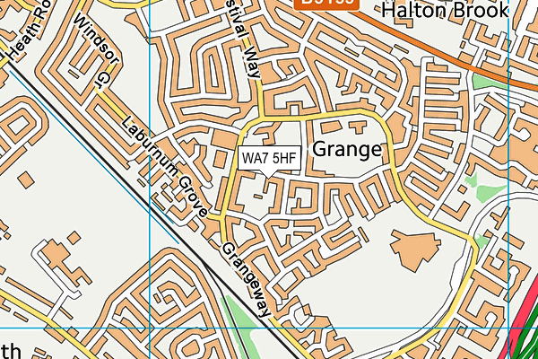 WA7 5HF map - OS VectorMap District (Ordnance Survey) WA7 5HF map - OS VectorMap District (Ordnance Survey)
