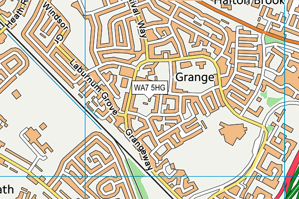 WA7 5HG map - OS VectorMap District (Ordnance Survey) WA7 5HG map - OS VectorMap District (Ordnance Survey)