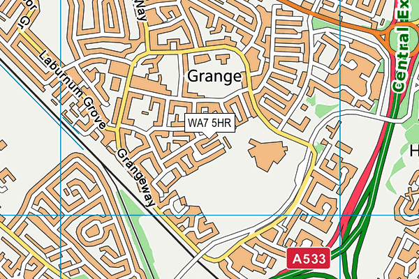 WA7 5HR map - OS VectorMap District (Ordnance Survey) WA7 5HR map - OS VectorMap District (Ordnance Survey)