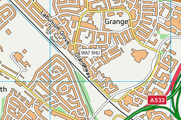 WA7 5HU map - OS VectorMap District (Ordnance Survey) WA7 5HU map - OS VectorMap District (Ordnance Survey)
