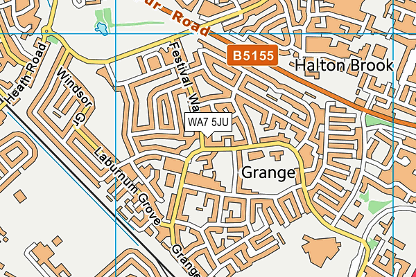 WA7 5JU map - OS VectorMap District (Ordnance Survey) WA7 5JU map - OS VectorMap District (Ordnance Survey)