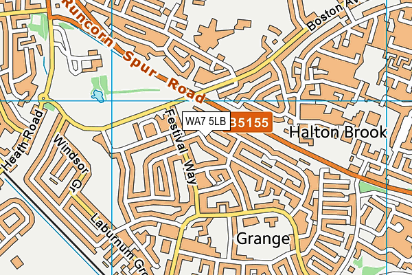 WA7 5LB map - OS VectorMap District (Ordnance Survey) WA7 5LB map - OS VectorMap District (Ordnance Survey)