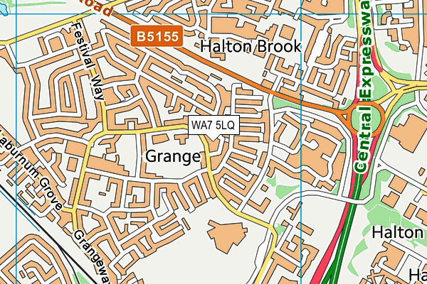 WA7 5LQ map - OS VectorMap District (Ordnance Survey) WA7 5LQ map - OS VectorMap District (Ordnance Survey)