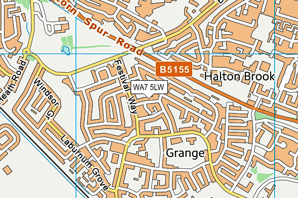 WA7 5LW map - OS VectorMap District (Ordnance Survey) WA7 5LW map - OS VectorMap District (Ordnance Survey)