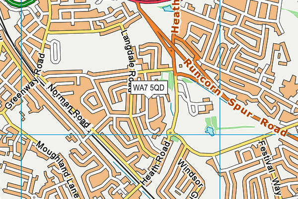 WA7 5QD map - OS VectorMap District (Ordnance Survey) WA7 5QD map - OS VectorMap District (Ordnance Survey)