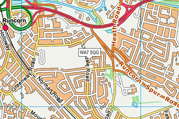 WA7 5QG map - OS VectorMap District (Ordnance Survey) WA7 5QG map - OS VectorMap District (Ordnance Survey)