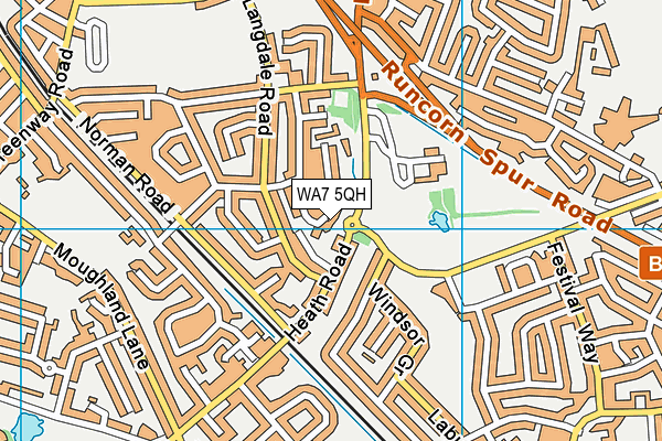 WA7 5QH map - OS VectorMap District (Ordnance Survey) WA7 5QH map - OS VectorMap District (Ordnance Survey)