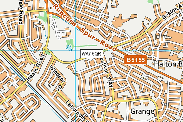 WA7 5QR map - OS VectorMap District (Ordnance Survey) WA7 5QR map - OS VectorMap District (Ordnance Survey)